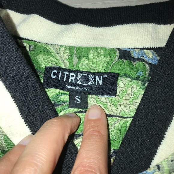 Rare Citron Santa Monica Embroidered jacket cardigan sz small S - Picture 2 of 7